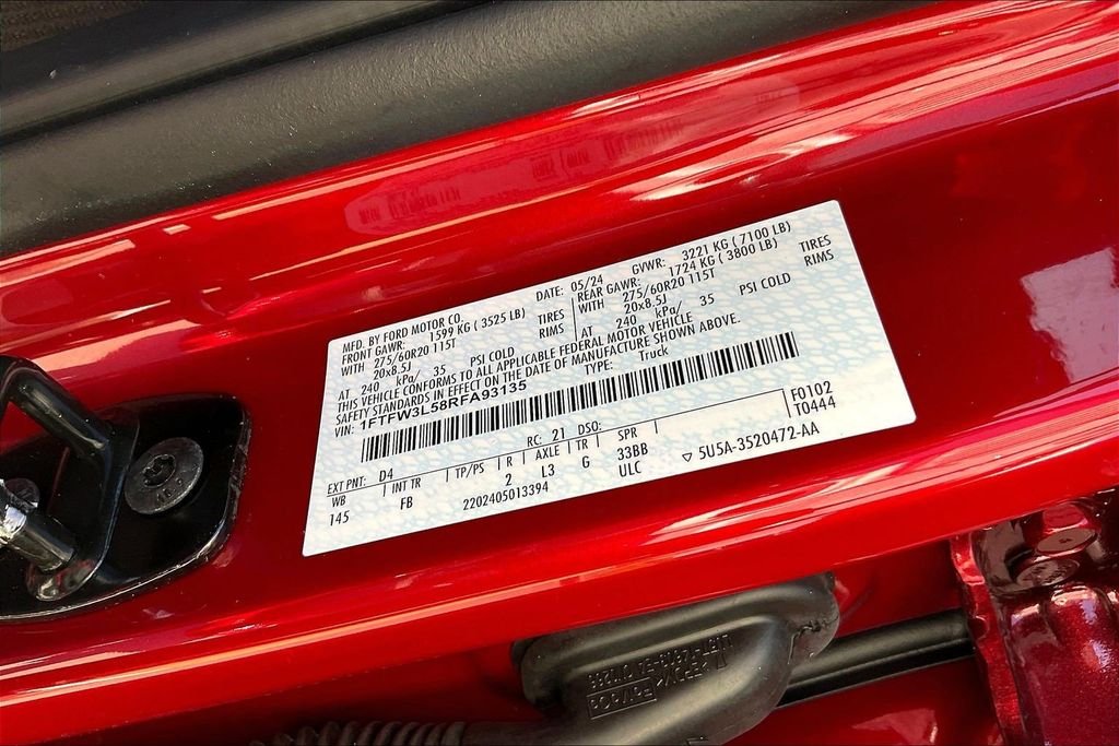 Certified Used 2024 Red Metallic Ford XLT image 20