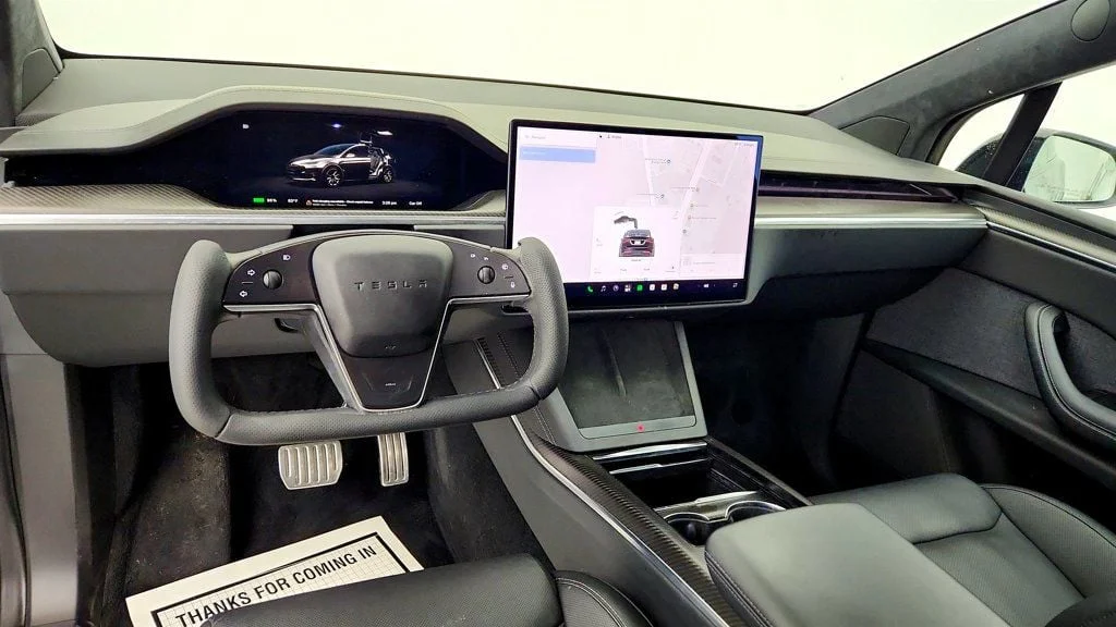 Used 2024 Solid Black Tesla Plaid AWD w/ 22