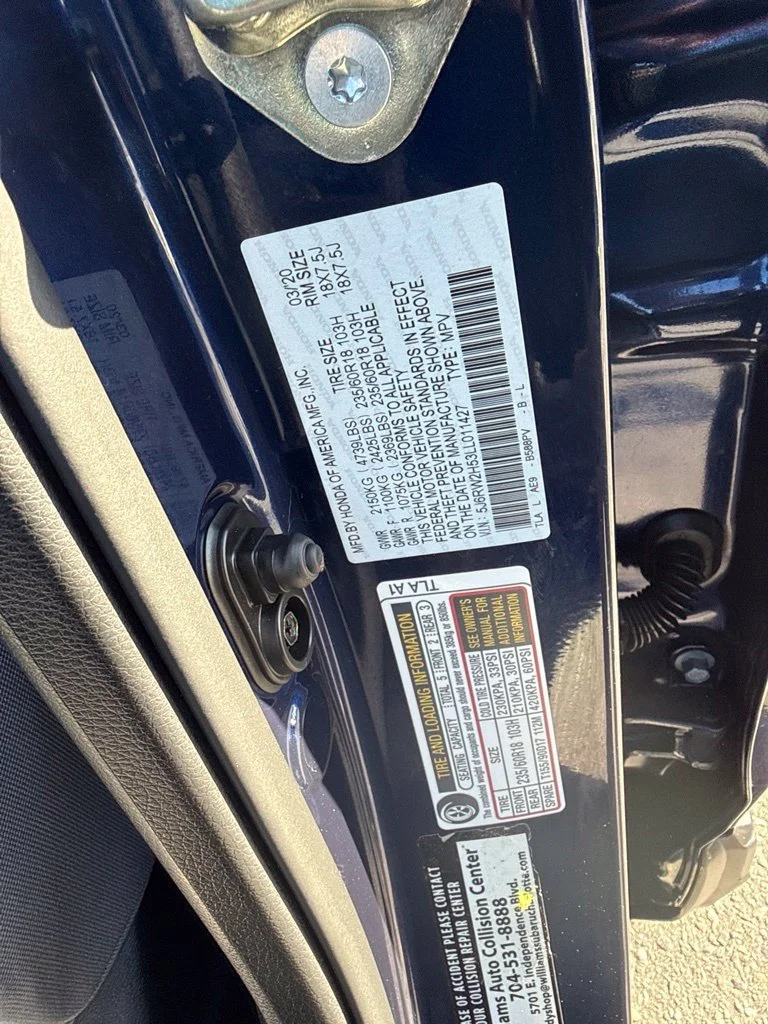 Used 2020 Blue Honda EX image 34