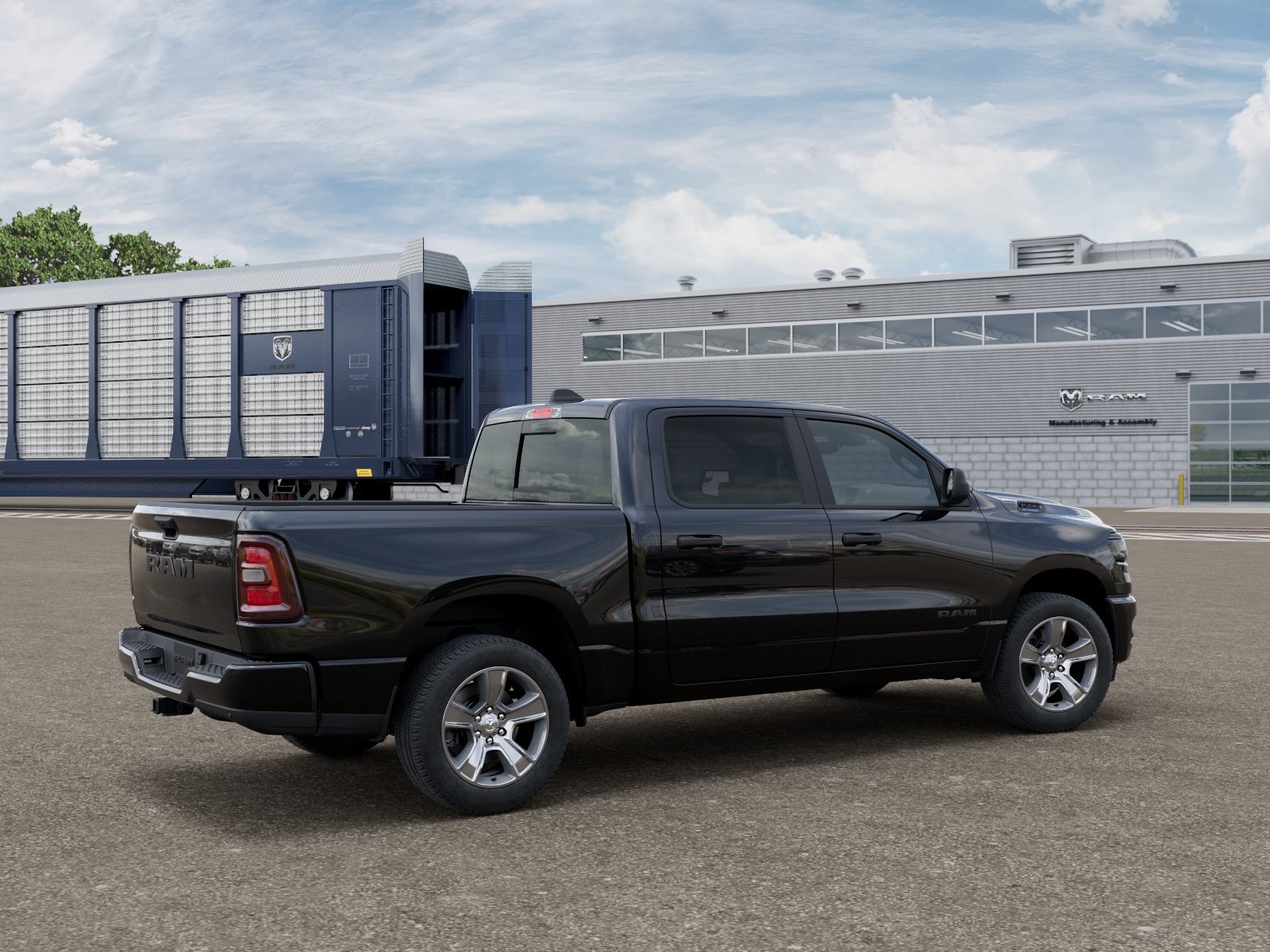 New 2026 Diamond Black Crystal Pearl-Coat Exterior Paint RAM  image 4