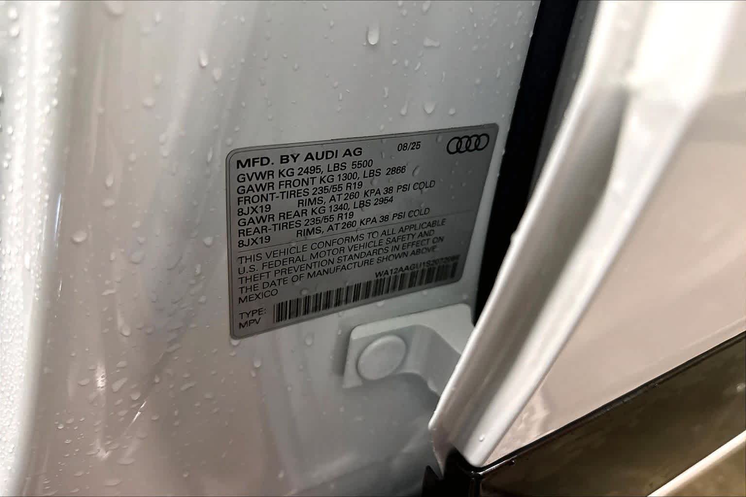 Used 2025 Glacier White Metallic Audi Premium Plus image 34