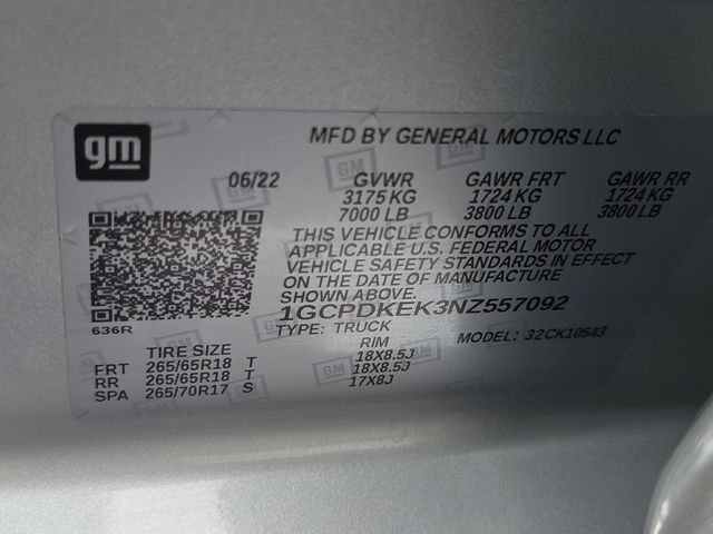 Used 2022 Silver Ice Metallic Chevrolet LT image 7