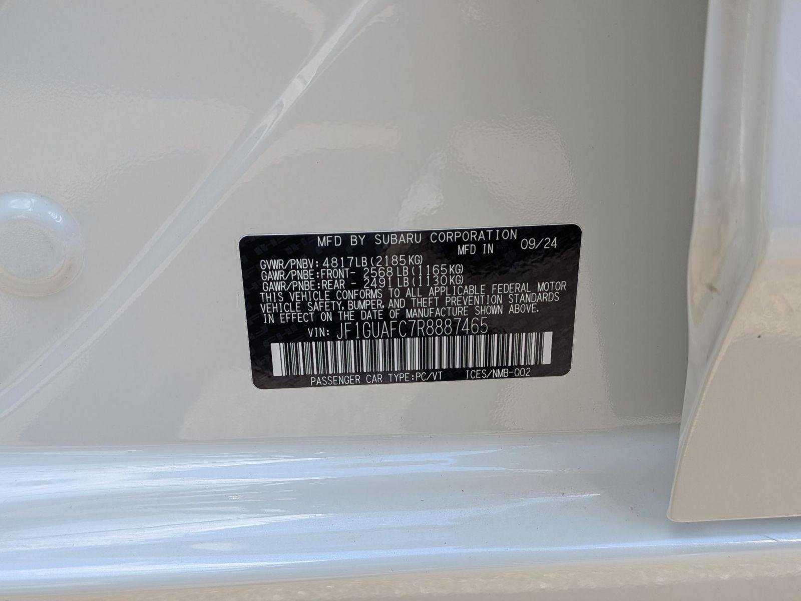 Certified Used 2024 Crystal White Pearl Subaru Sport image 35