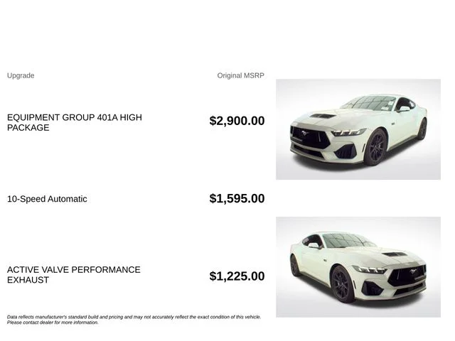 Used 2024 White Ford GT Premium image 3
