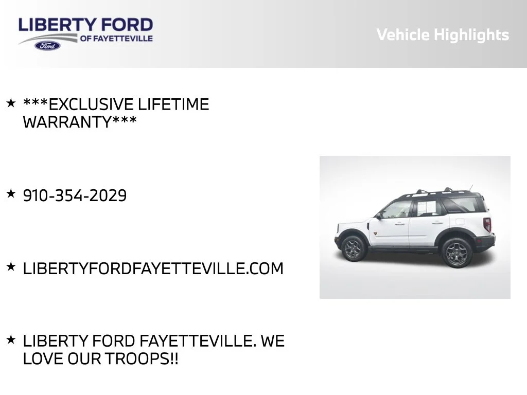 Certified Used 2021 Oxford White Ford Badlands image 5