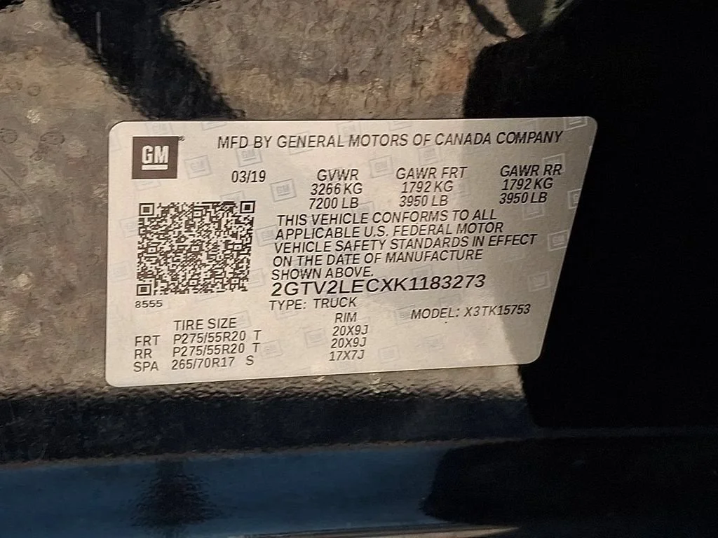Used 2019 ONYX BLACK GMC DBL CAB 4WD image 61