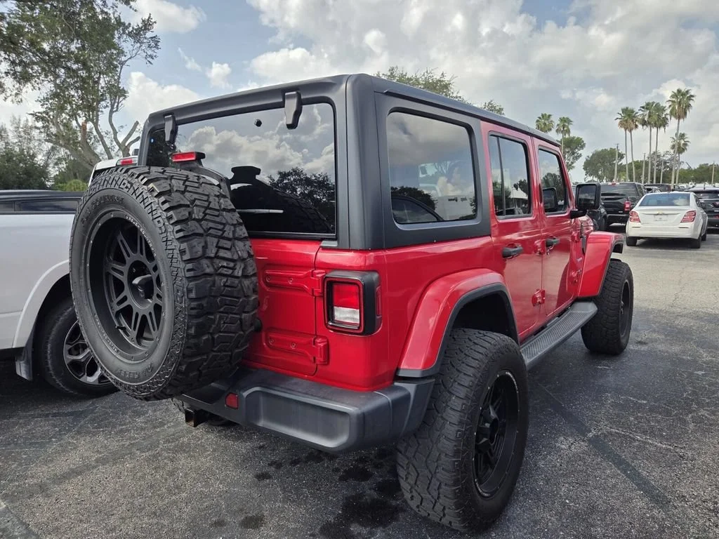 Used 2019 Firecracker Red Clearcoat Jeep Sahara image 5