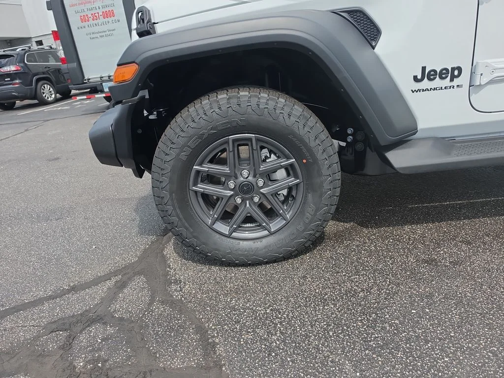 New 2026 Bright White Clear-Coat Exterior Paint Jeep Sport S image 8