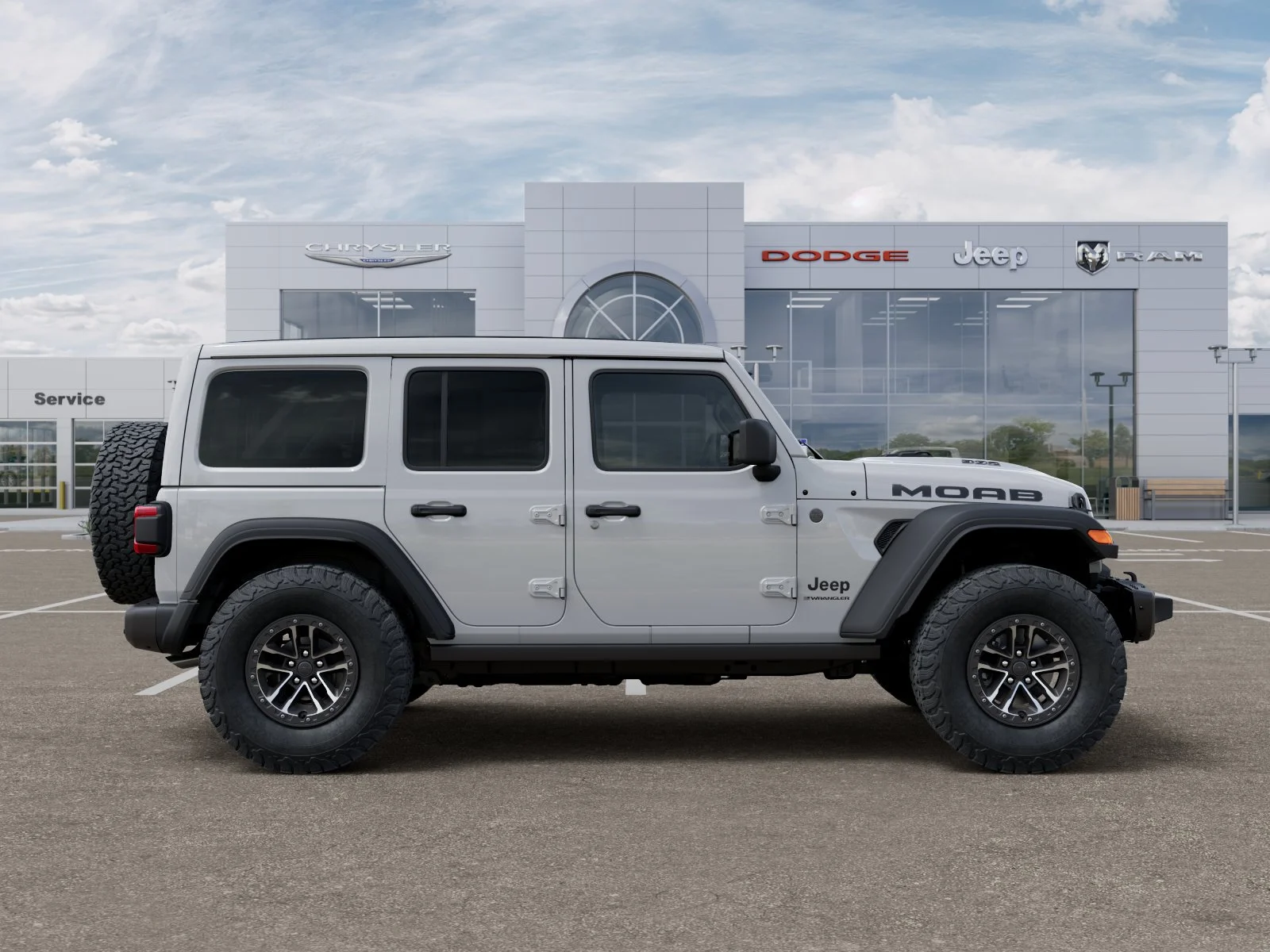 New 2026 Bright White Clear-Coat Exterior Paint Jeep Rubicon 392 image 121
