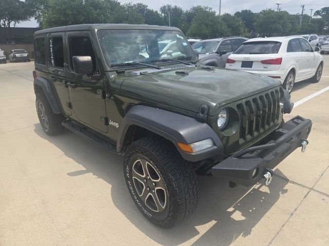 Used 2021 Green Jeep Unlimited Sport S image 1