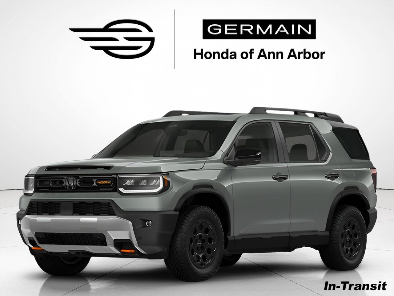 New 2026 Ash Green Metallic Honda TrailSport Blackout image 1
