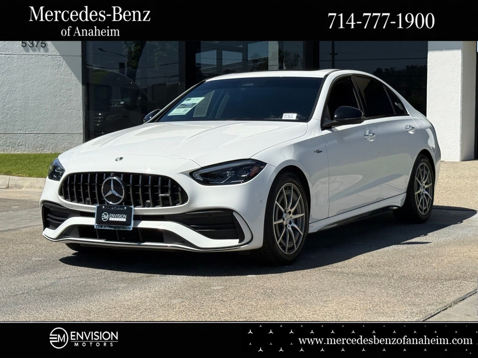 White 2023 Mercedes-Benz C-Class AMG C 43 4MATIC Convertible All-Wheel Drive 9-Speed Automatic