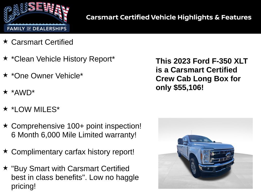 Used 2023 Oxford White Ford XLT image 2