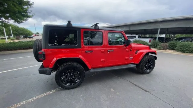 Used 2021 Red Jeep Unlimited Sahara 4xe image 8