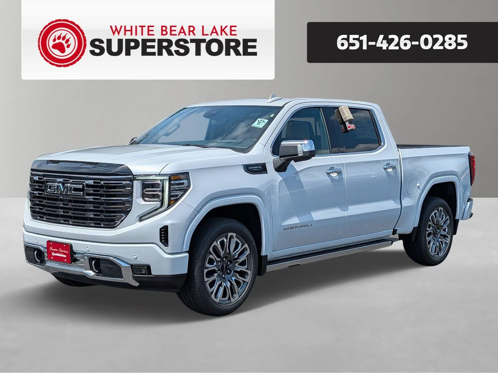 New 2026 Glacier White Tricoat GMC Denali Ultimate image 1