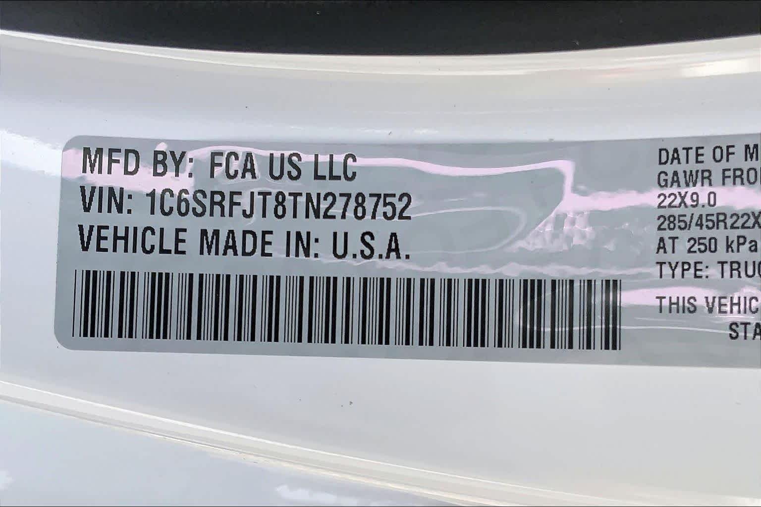 New 2026 Bright White Clear-Coat Exterior Paint RAM Laramie image 18