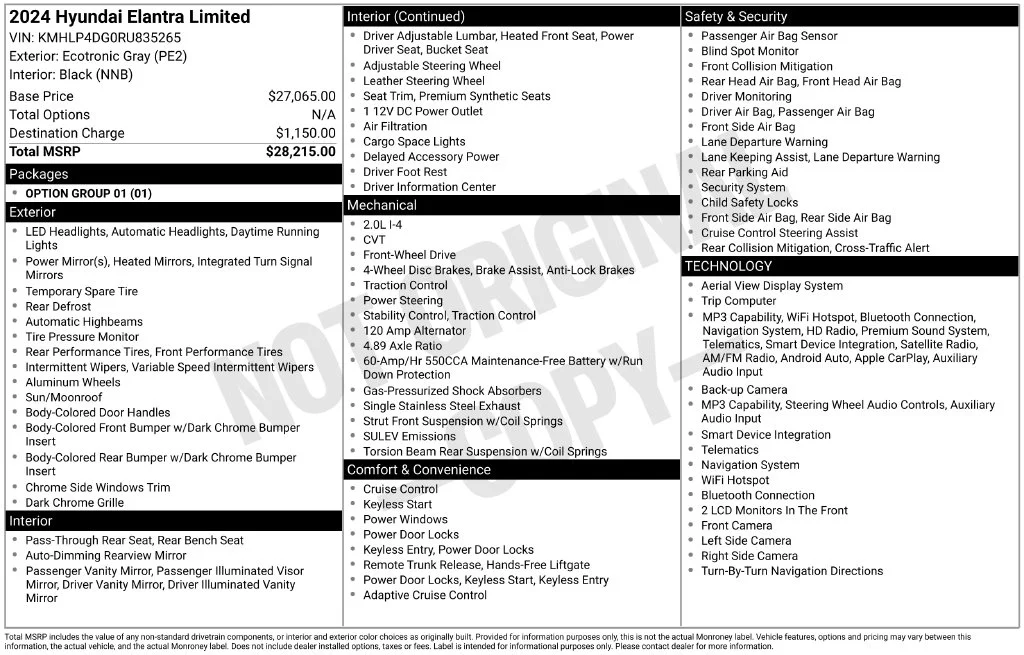 Used 2024 Gray Hyundai Limited image 2