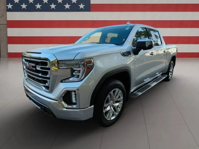 Used 2021 Silver GMC SLT Pickup 4D 5 3/4 ft image 2