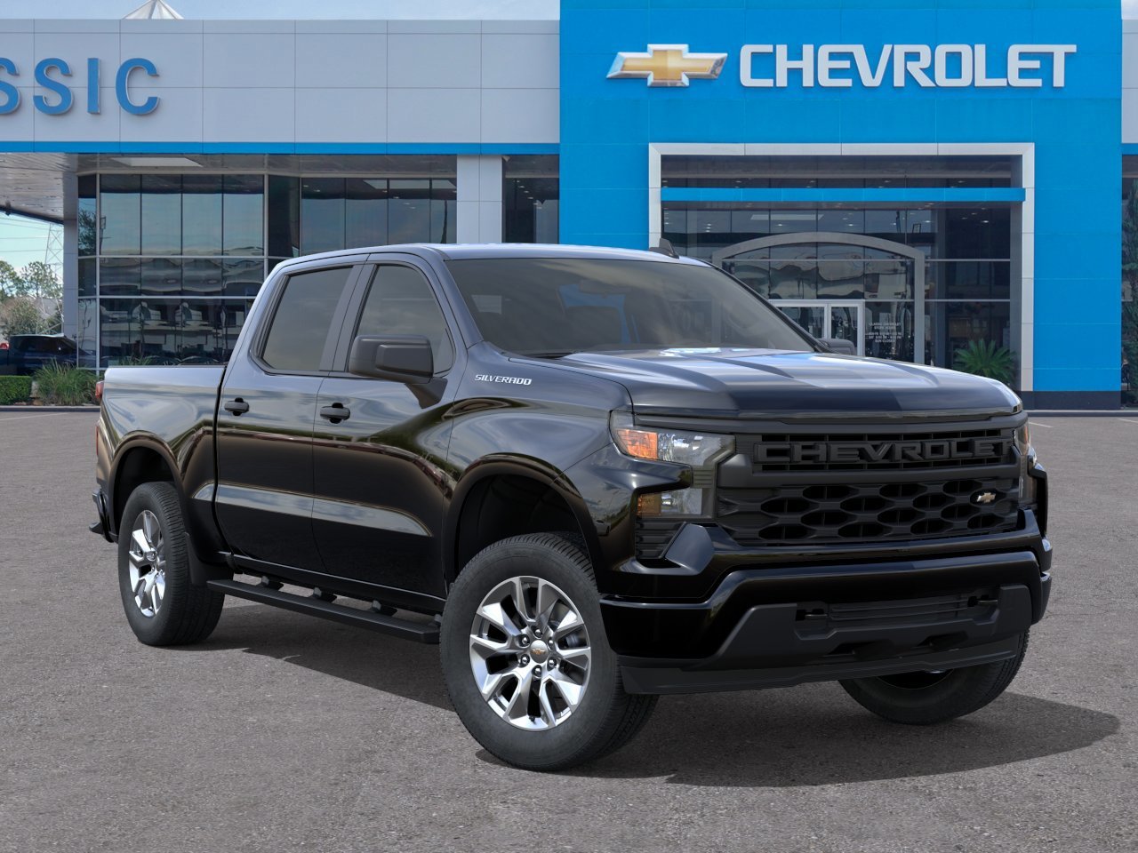 2026 Chevrolet Silverado 1500 Custom Black at Classic Elite Chevrolet Sugar Land