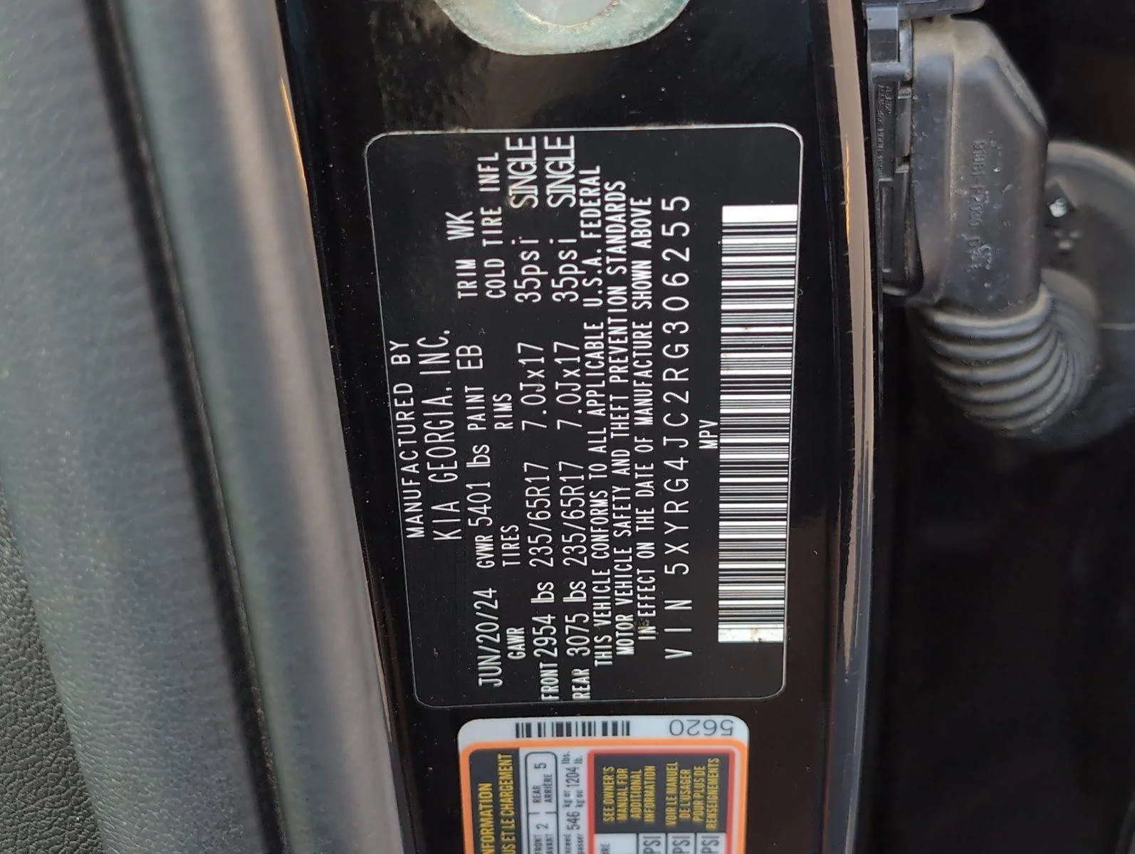 Used 2024 Ebony Black Kia LX image 13
