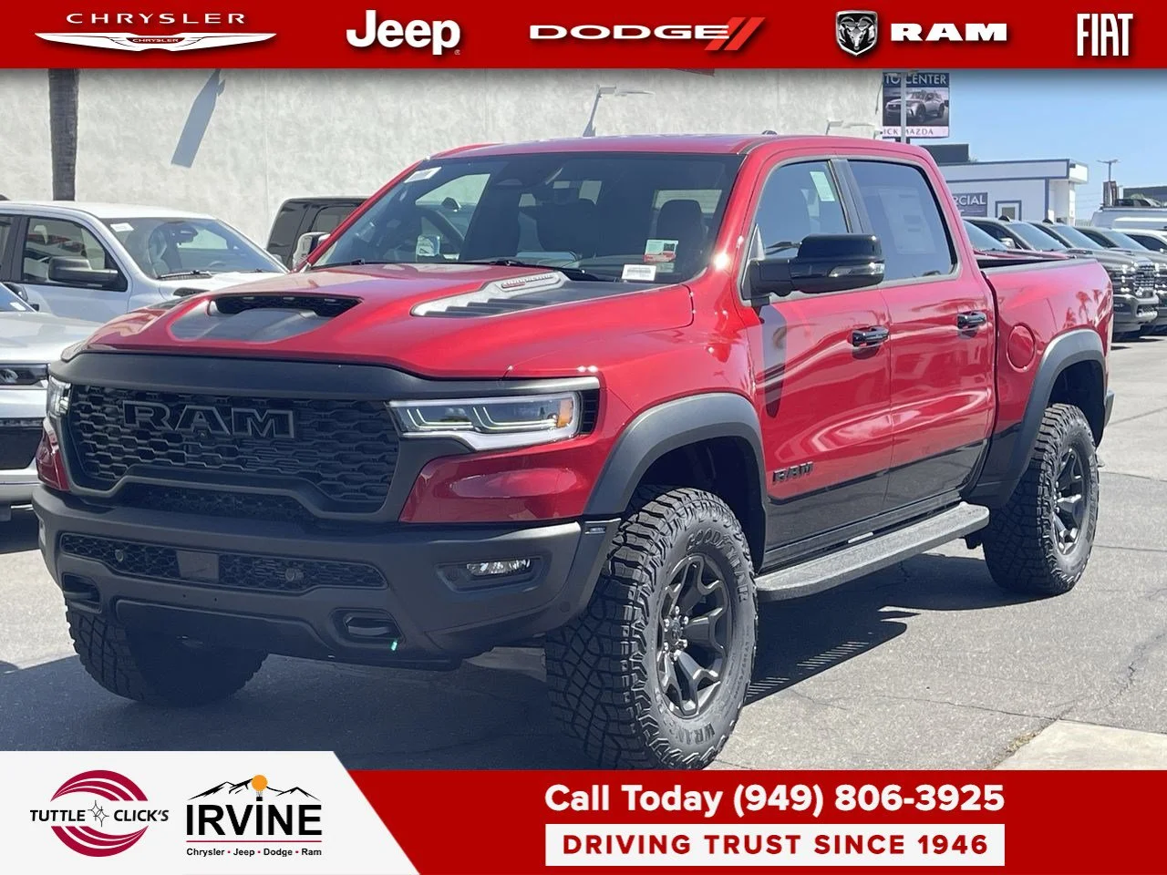 New 2027 Molten Red Pearl-Coat Exterior Paint RAM RHO image 9