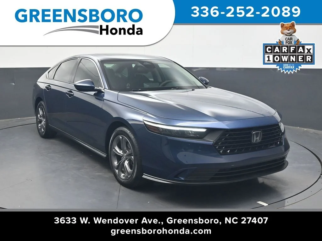 Certified Used 2024 Canyon River Blue Metallic Honda EX image 1