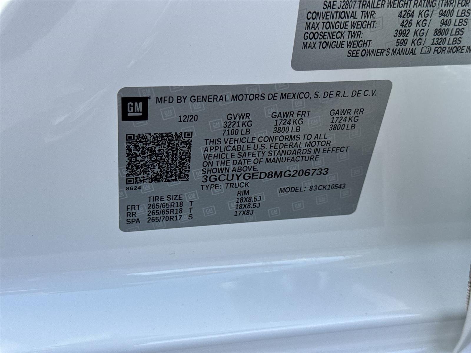 Certified Used 2021 SUMMIT WHITE Chevrolet LTZ image 41