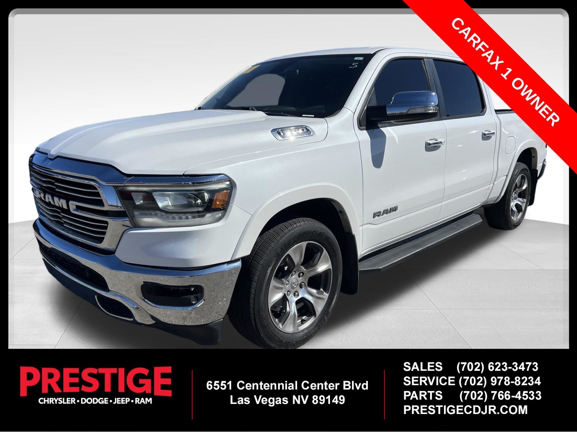 Used 2019 White Ram Laramie image 1