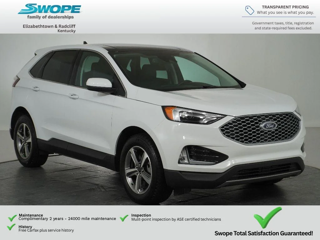Certified Used 2023 OXFORD WHITE Ford SEL image 1