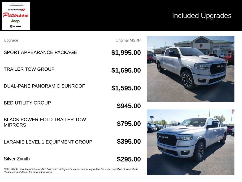 New 2026 Silver Zynith Exterior Paint RAM LARAMIE image 13