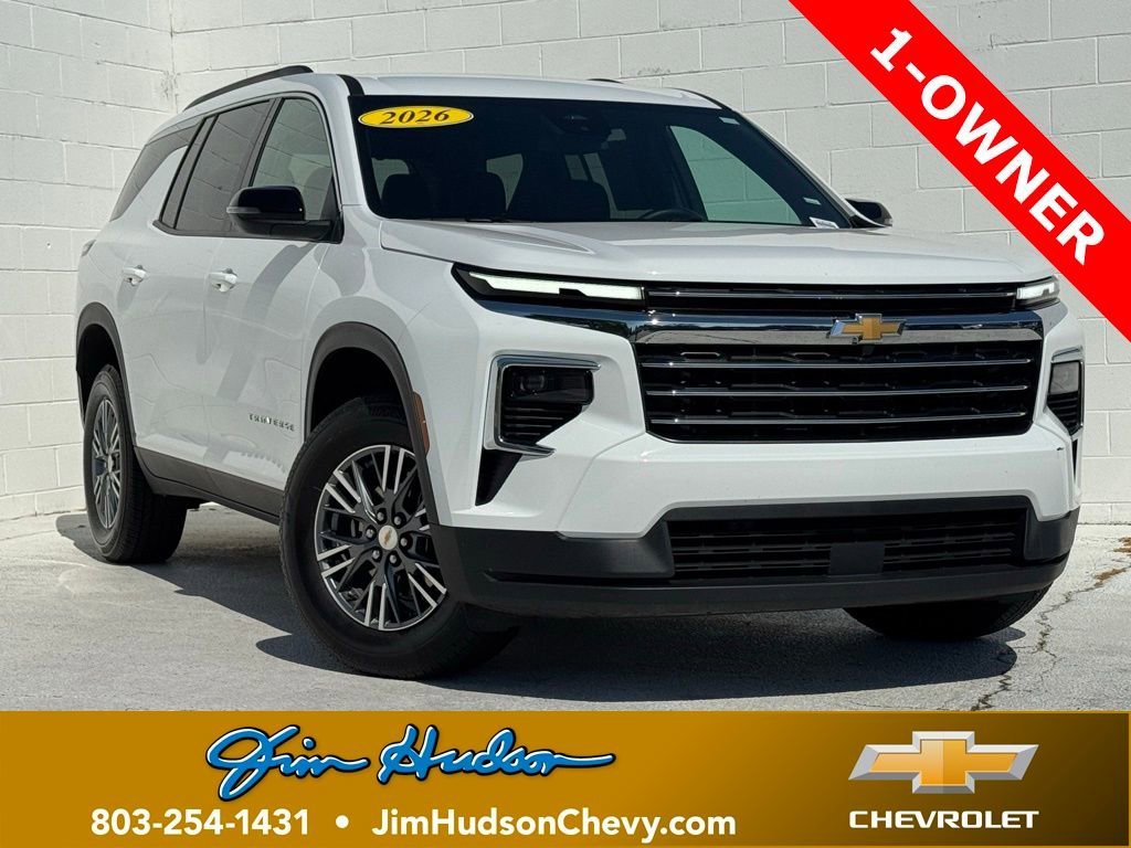 Summit White 2026 Chevrolet Traverse LT FWD SUV / Crossover Front-Wheel Drive