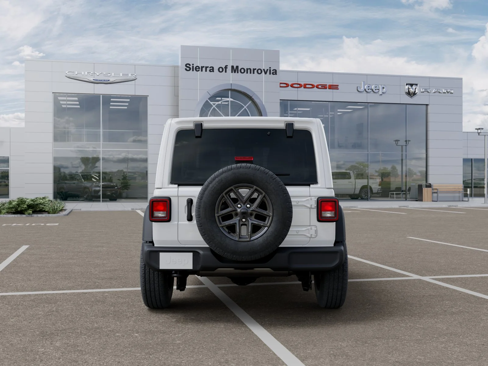 New 2026 Bright White Clear-Coat Exterior Paint Jeep Sport S image 33