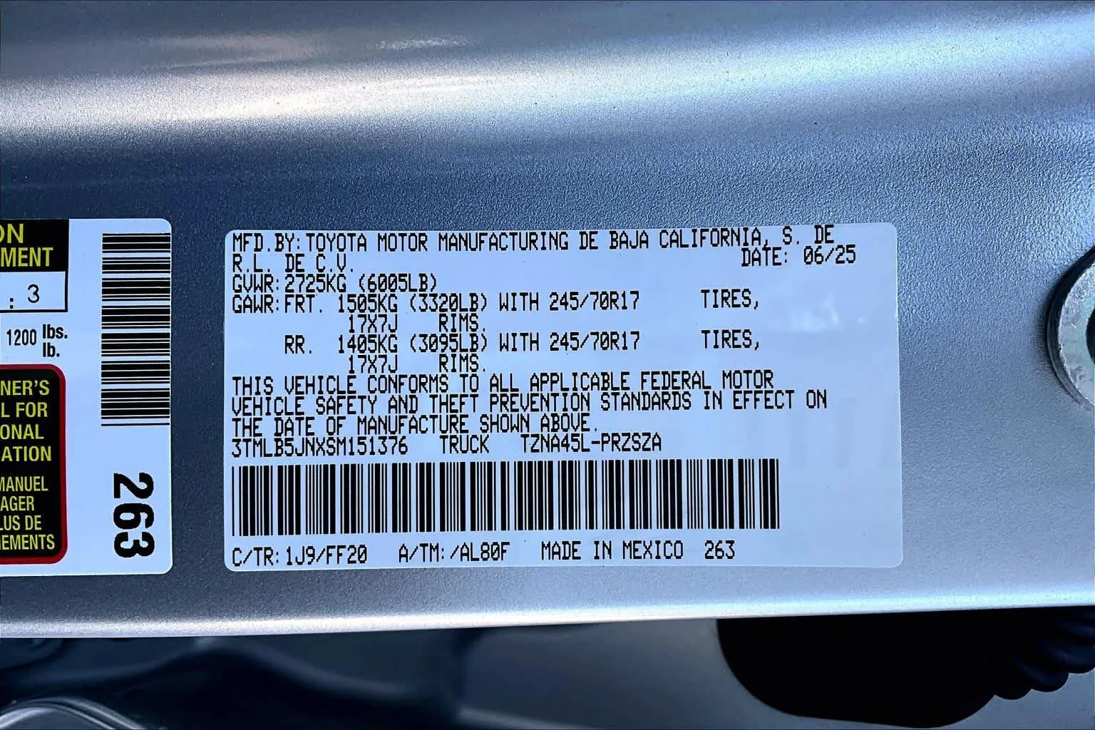 Used 2025 Celestial Silver Metallic Toyota SR5 image 36