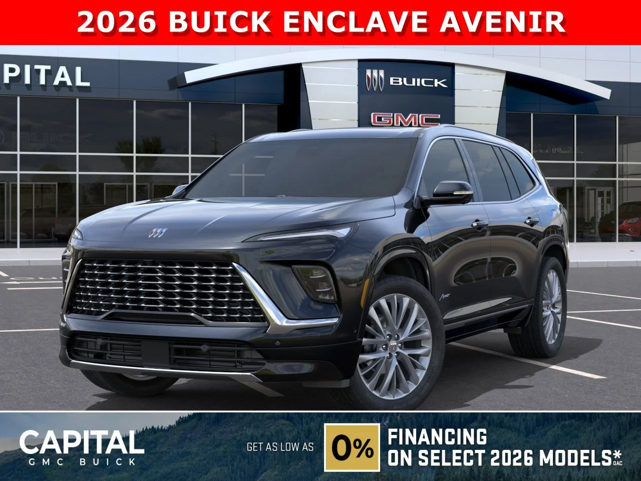 New 2026 EBONY TWILIGHT METALLIC Buick Avenir image 1