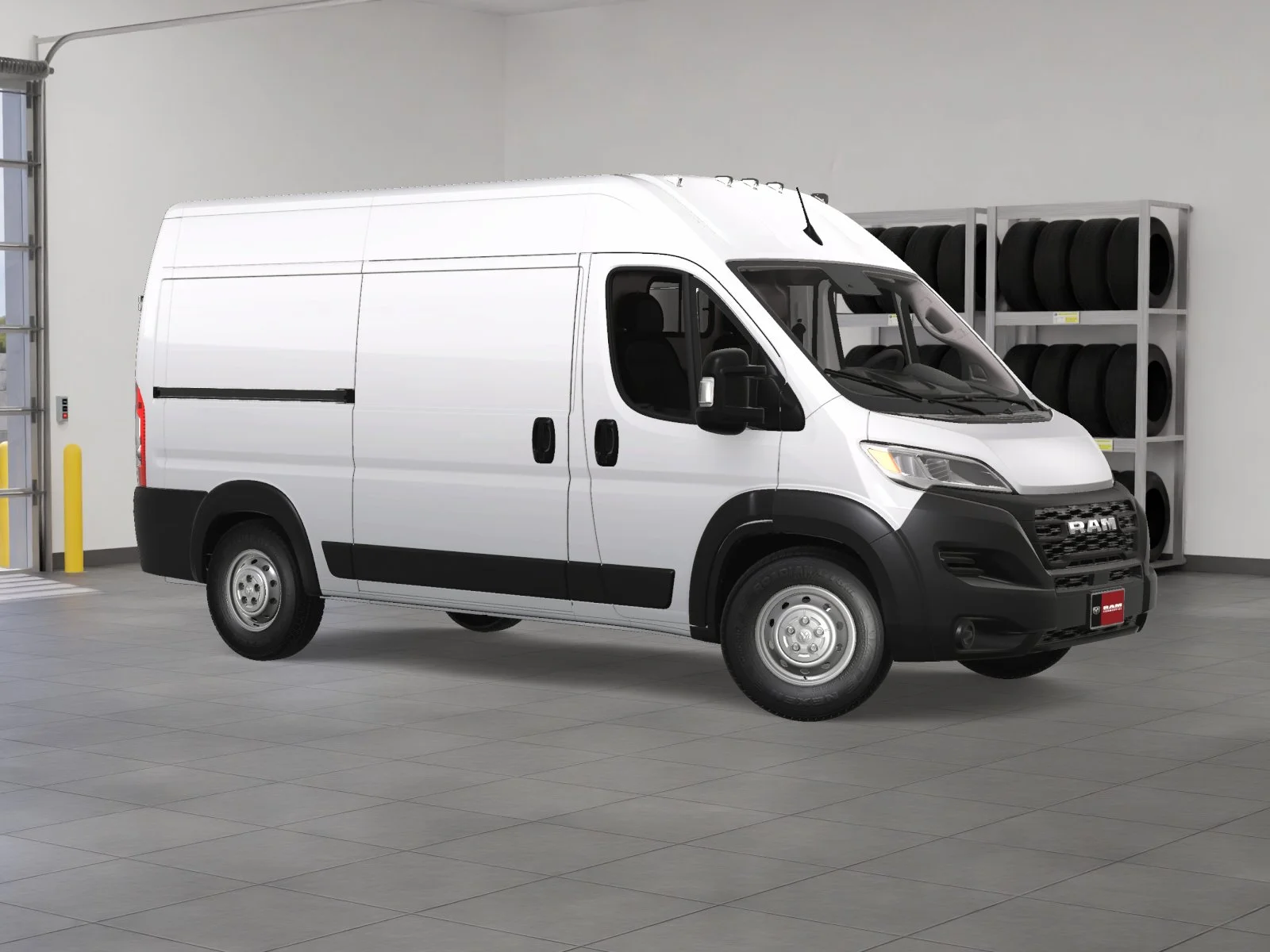 New 2024 Bright White Clearcoat RAM High Roof image 7