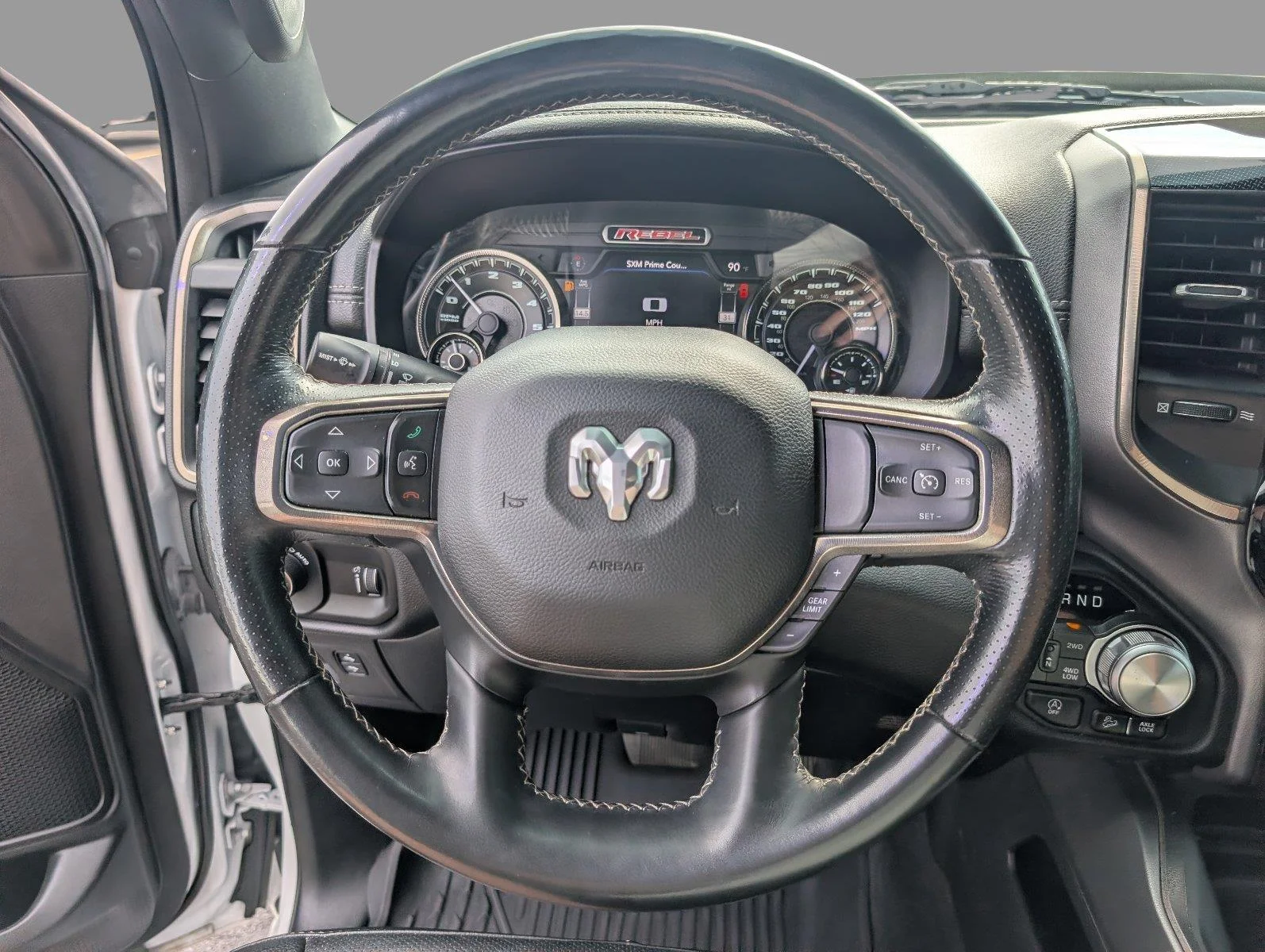 Used 2021 Bright White Clearcoat Ram Rebel image 28