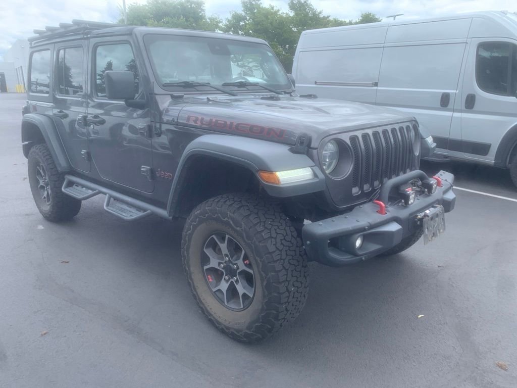 Used 2019 Granite Crystal Metallic Clearcoat Jeep Unlimited Rubicon image 5