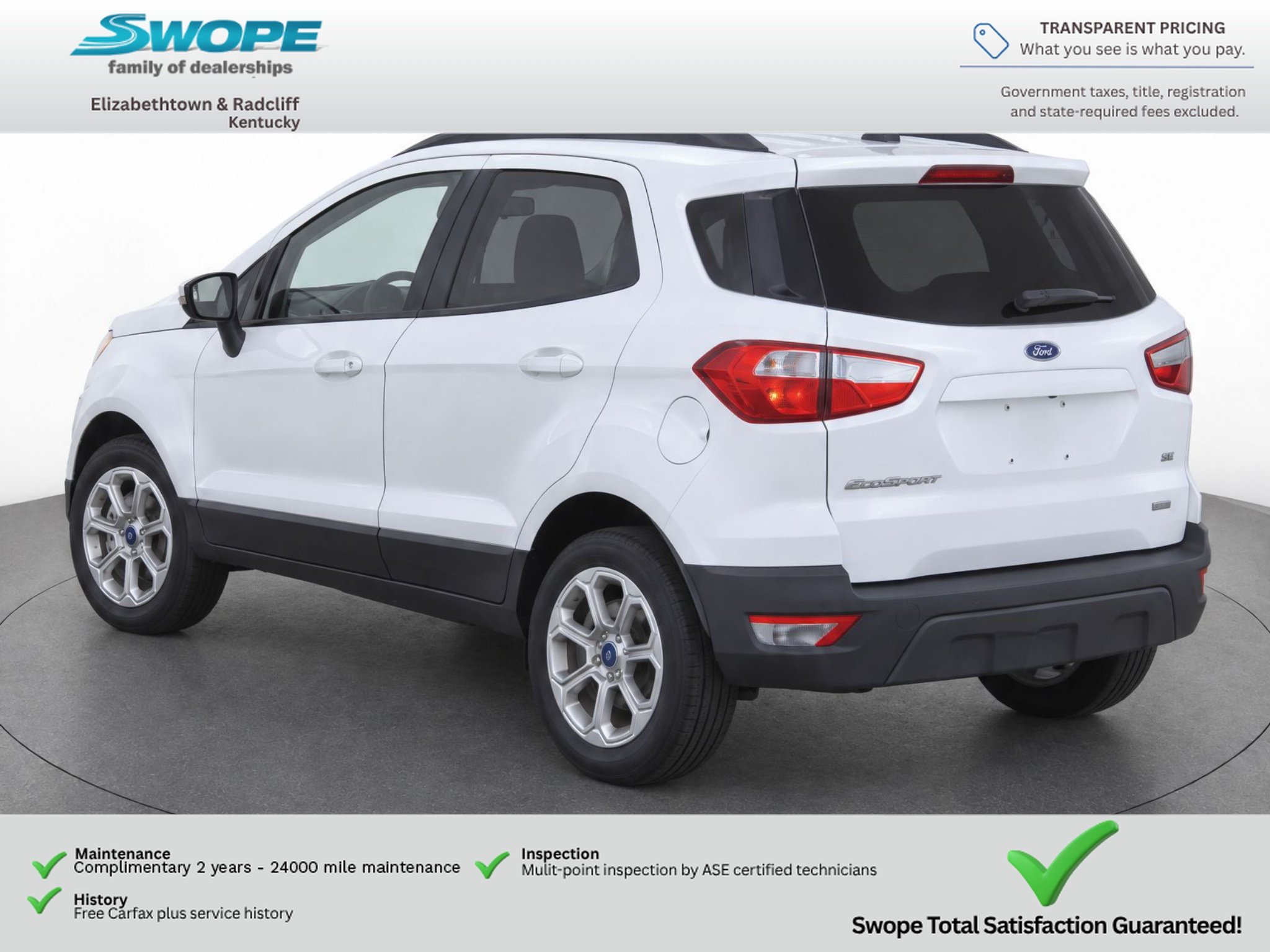 Used 2018 Diamond White Ford SE image 5