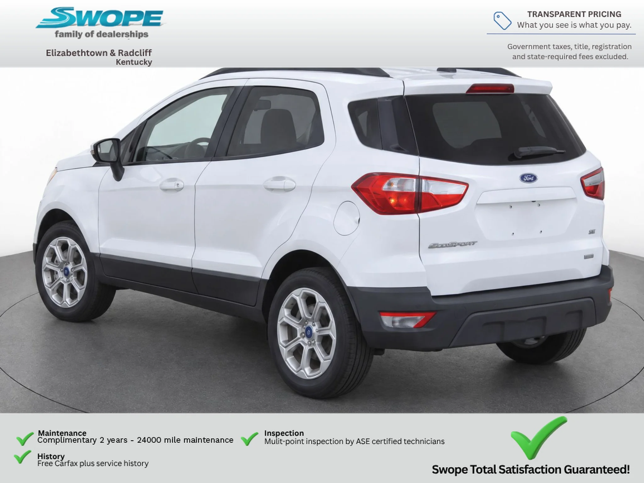Used 2018 Diamond White Ford SE image 5