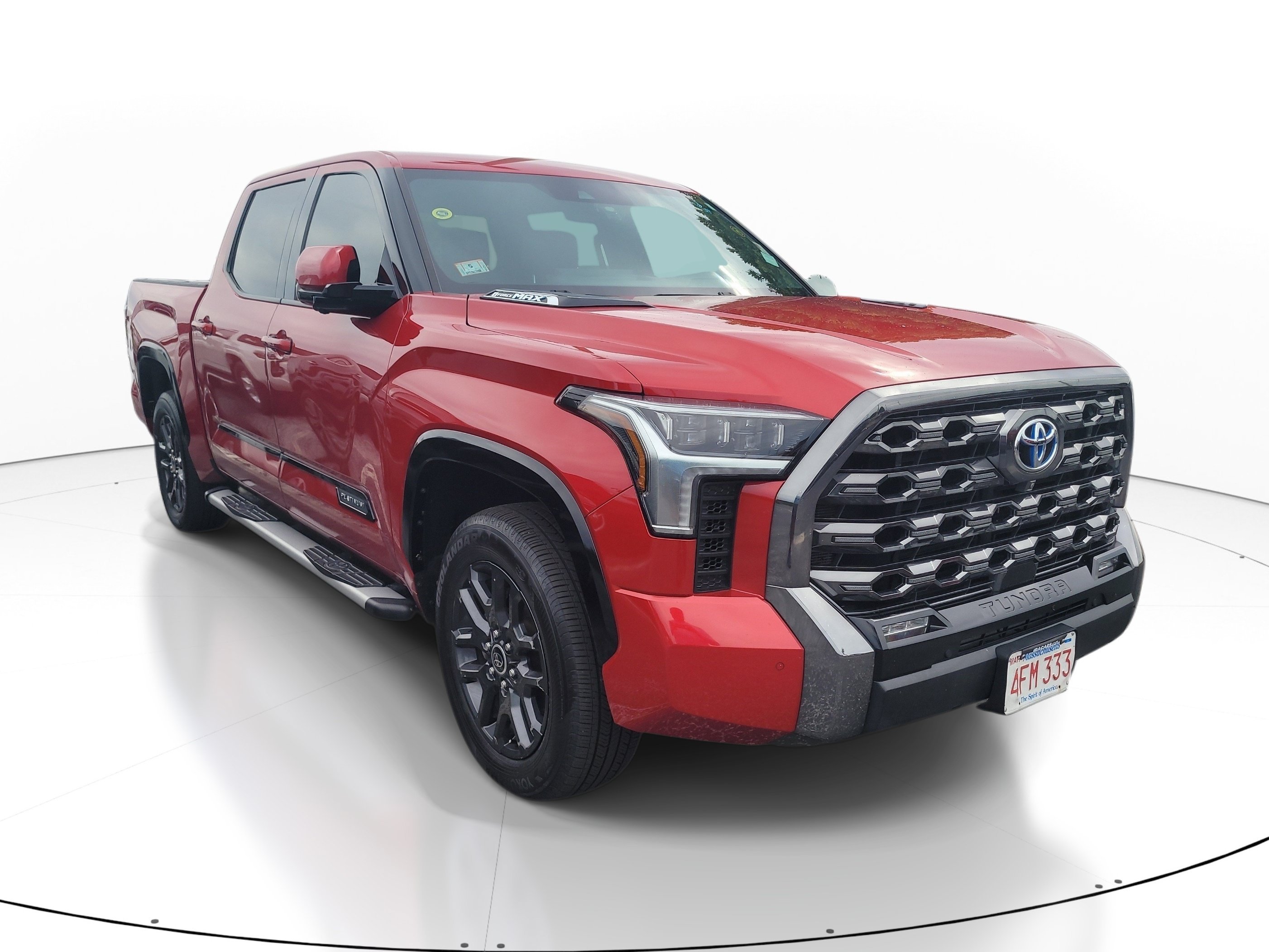 Used 2023 Red Toyota Platinum Hybrid image 1