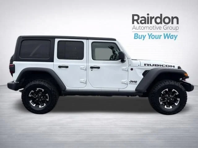 Used 2025 Bright White Clearcoat Jeep Rubicon image 8