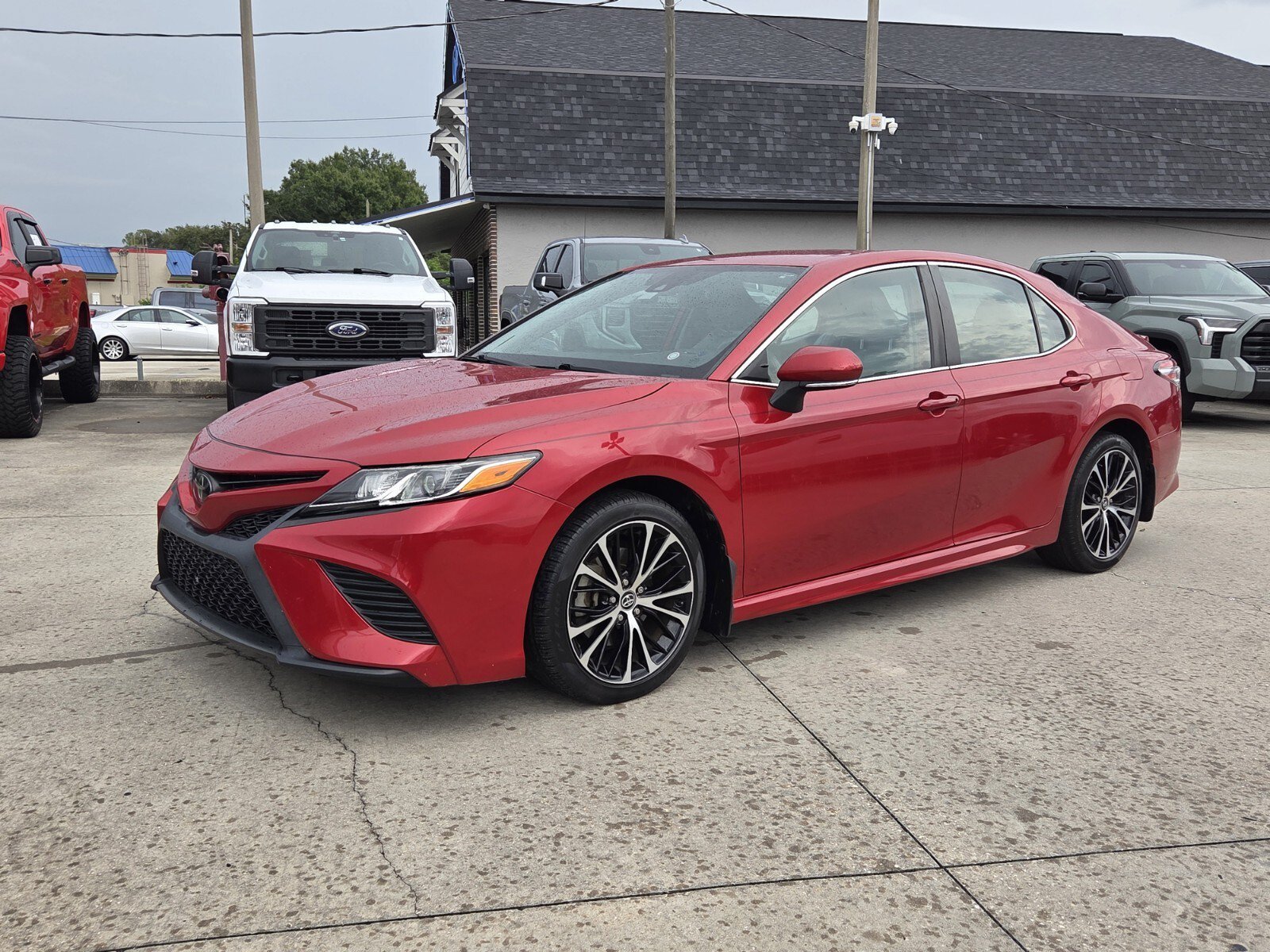 Used 2020 Red Toyota SE image 2