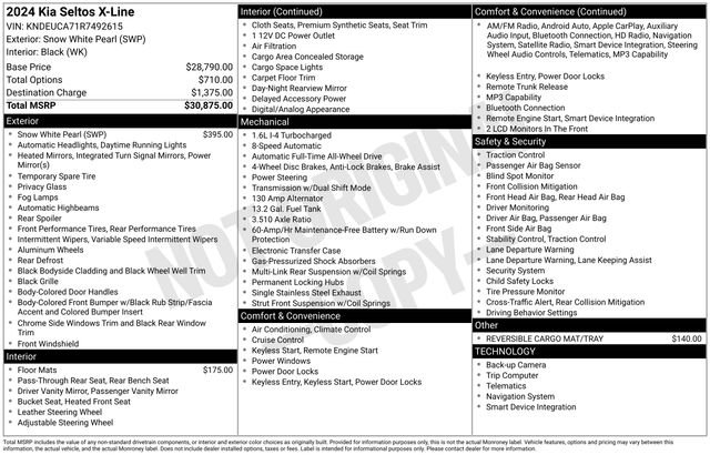 Certified Used 2024 White Kia X-Line image 32