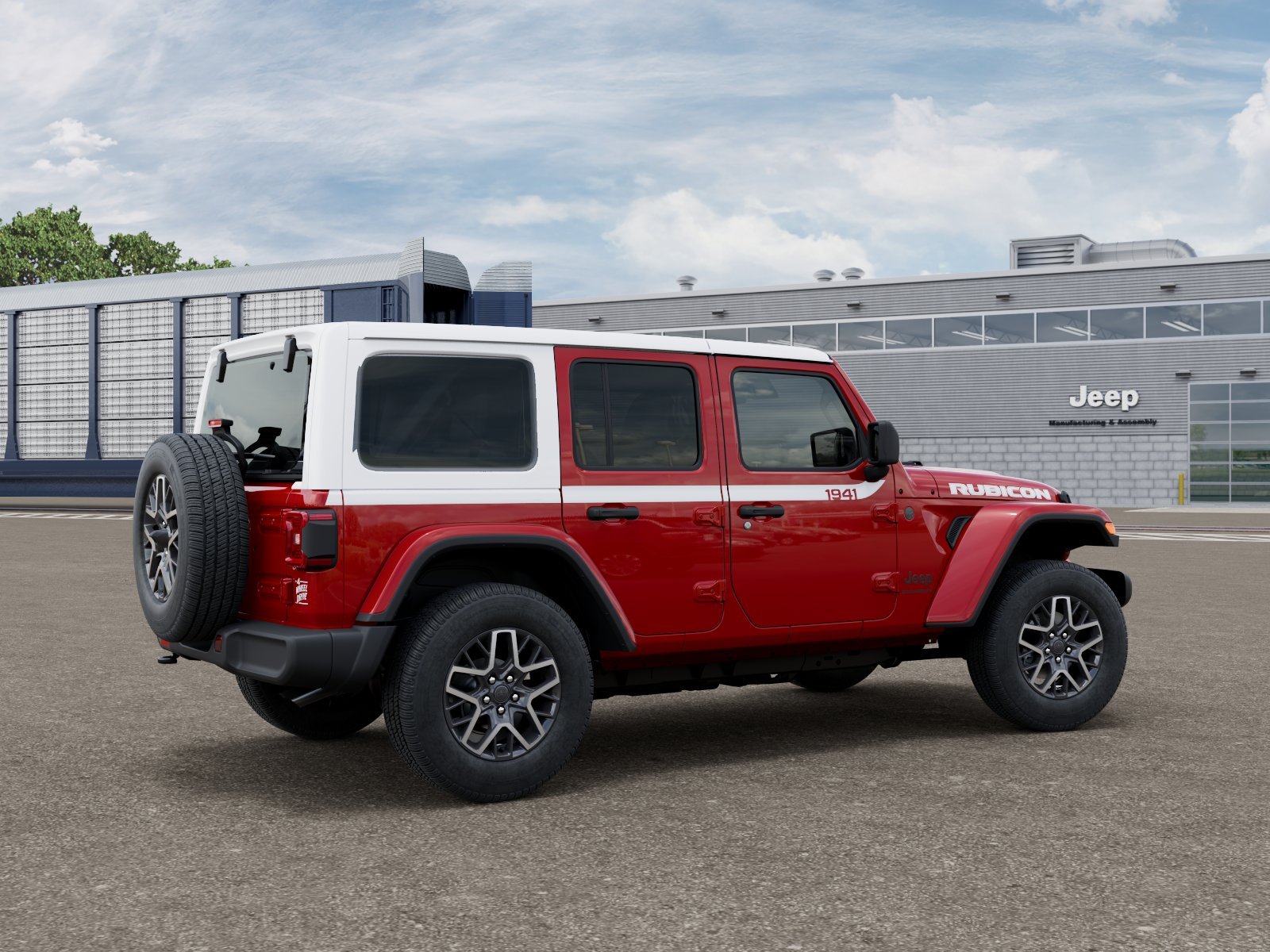 New 2026 Firecracker Red Clear-Coat Exterior Paint Jeep Sahara image 2