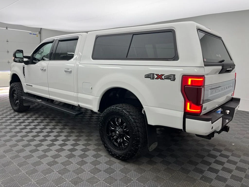 Used 2022 White Ford Platinum Lifted Truck image 9