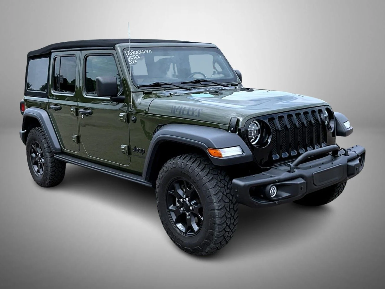 Used 2022 Green Jeep Unlimited Willys image 3
