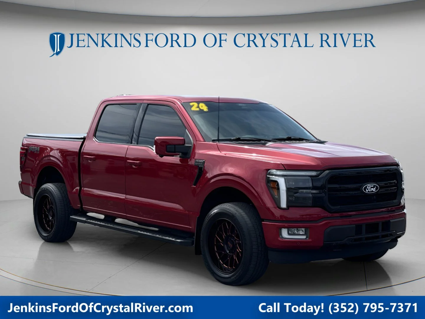 Used 2024 Rapid Red Metallic Tinted Clearcoat Ford LARIAT image 1