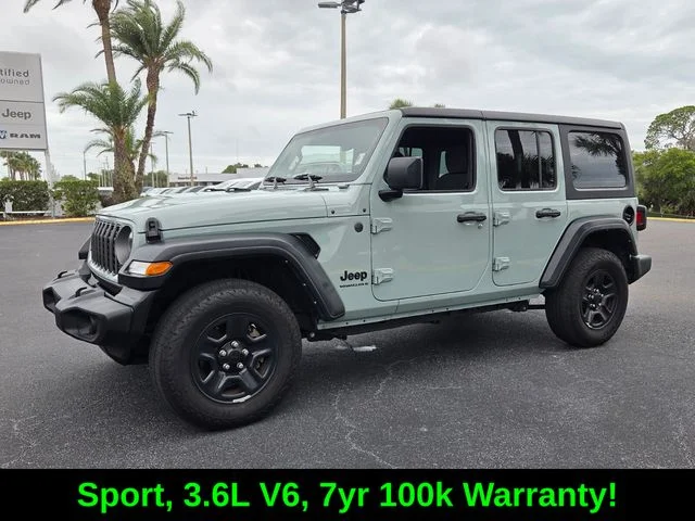 Certified Used 2024 Gray Jeep Sport image 3