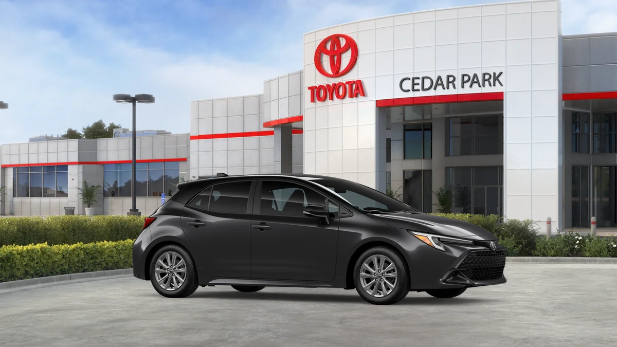 New 2026 Magnetic Gray Metallic with Midnight Black Metallic roof Toyota SE image 13