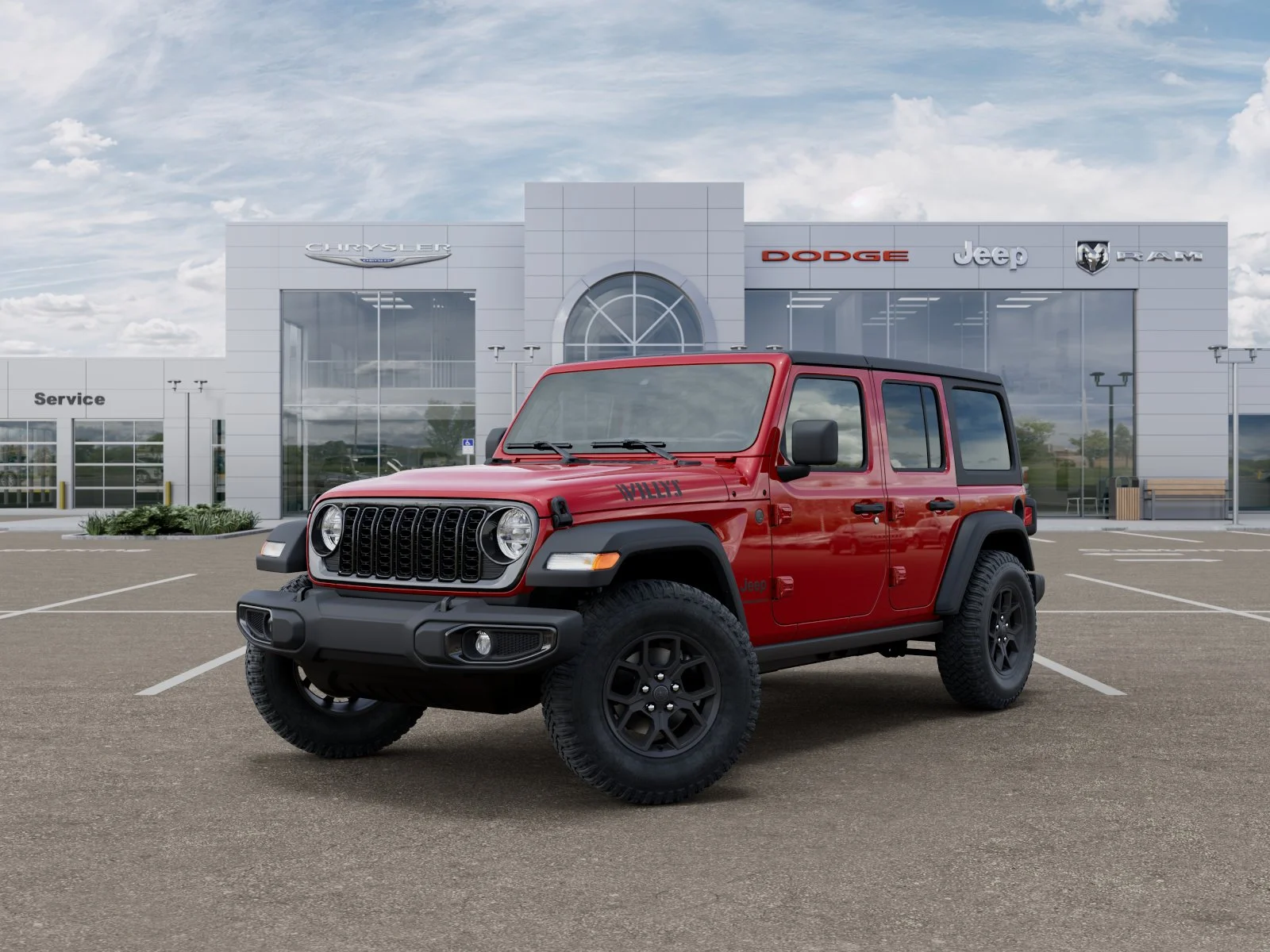 New 2026 Firecracker Red Clear-Coat Exterior Paint Jeep Willys image 28
